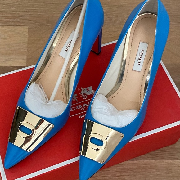 Coach Spazzalato French Blue Pumps - Picture 1 of 7